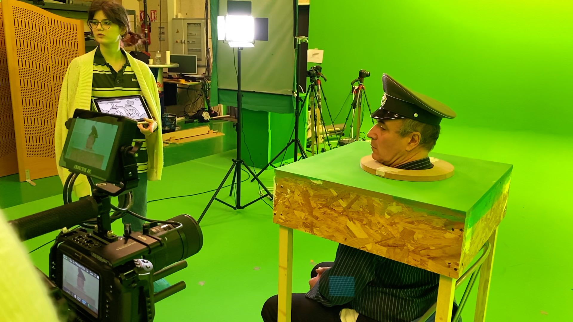 Tournage fond vert