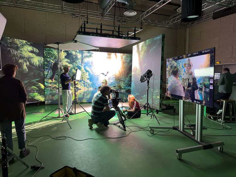 Plateau de production virtuelle de l’École Méliès