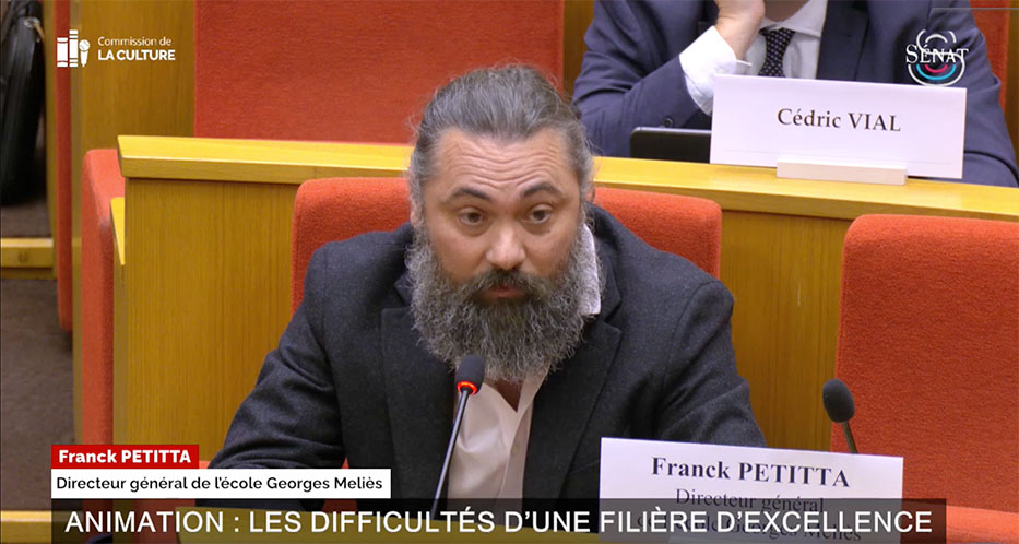Franck Petitta lors de la table ronde au Sénat