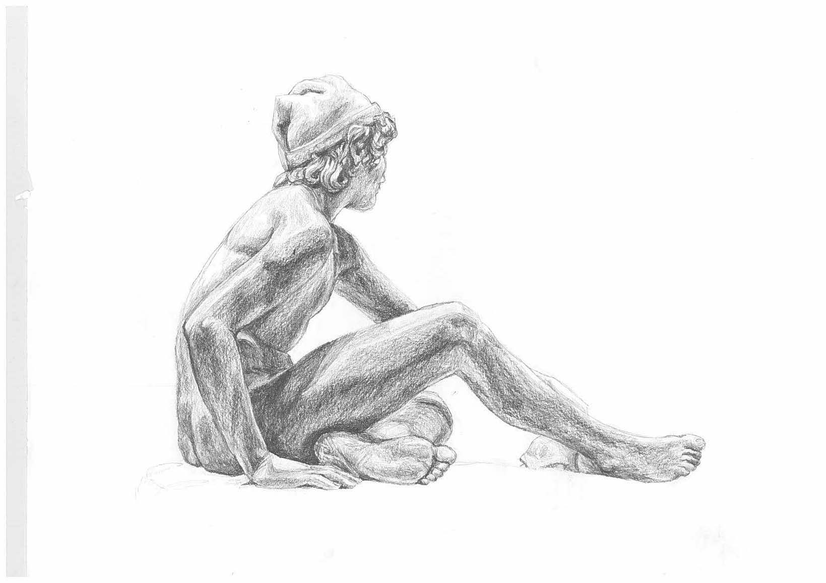 Dessin d'après statue — Catherine Hénin